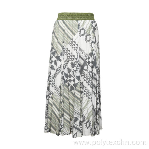 Female Boho Holiday Rayon Skirt Sun